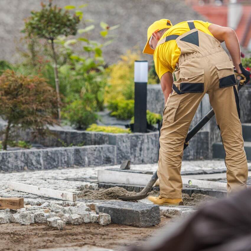 Installation of stones