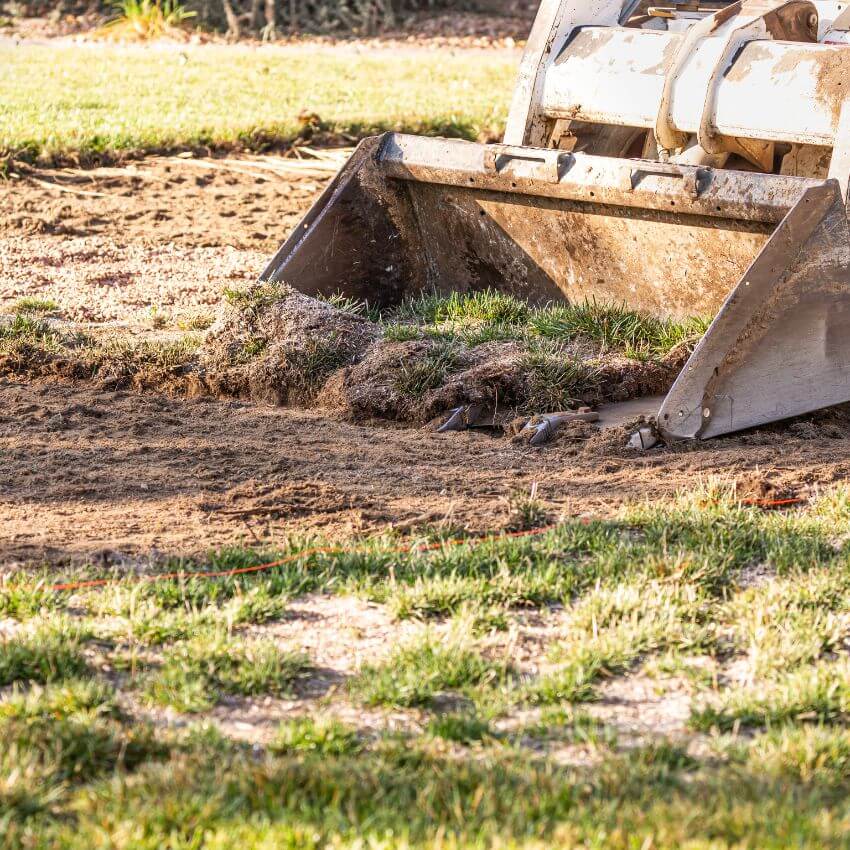 Site preparation for interlocking project