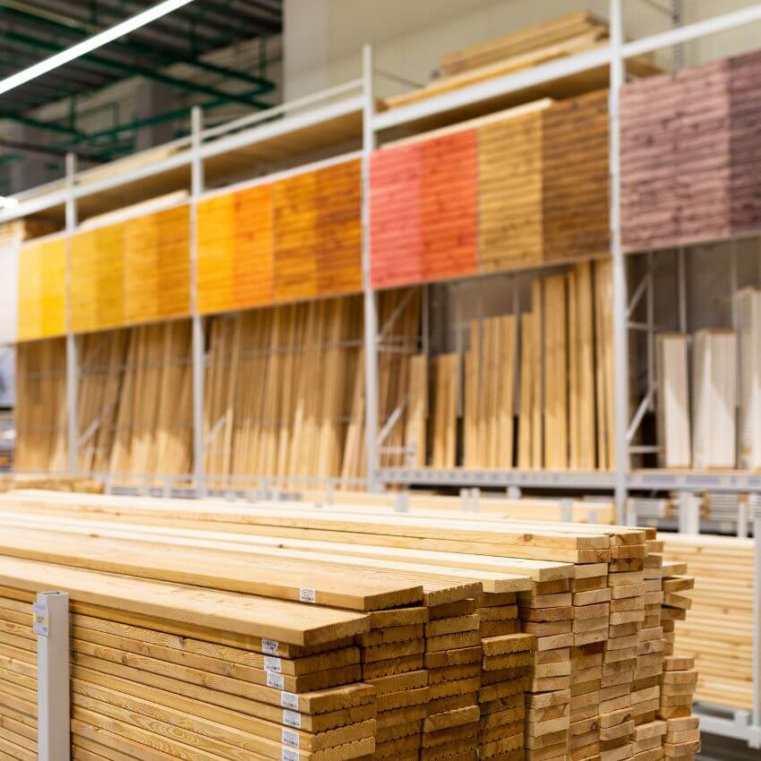 Woodwork material selection